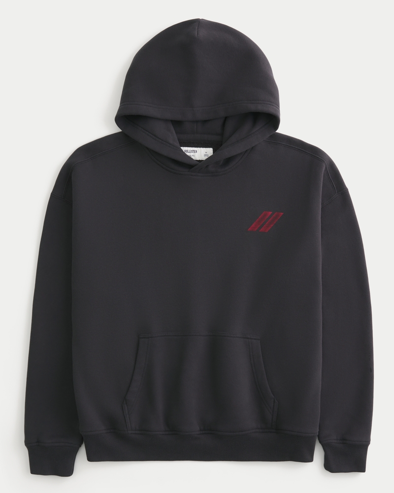 dodge hellcat-hoodie mit quadratischer passform