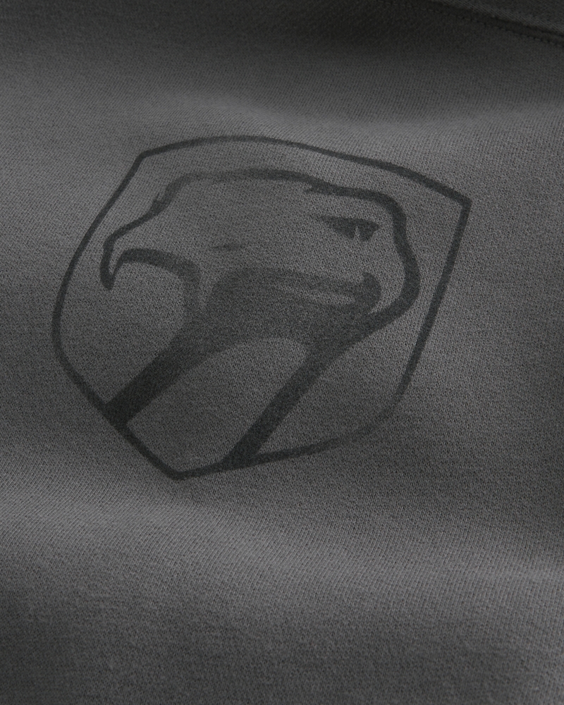 dodge hellcat-hoodie mit quadratischer passform
