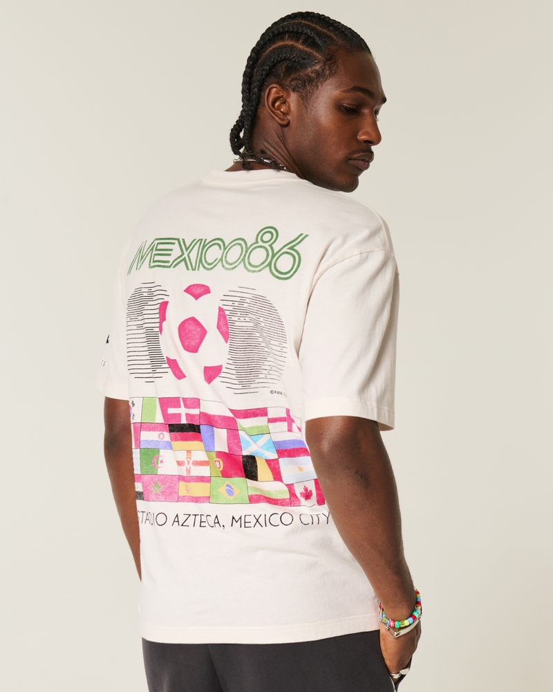 quadratisches t-shirt mit dem design der fifa-weltmeisterschaft 1998 in frankreich