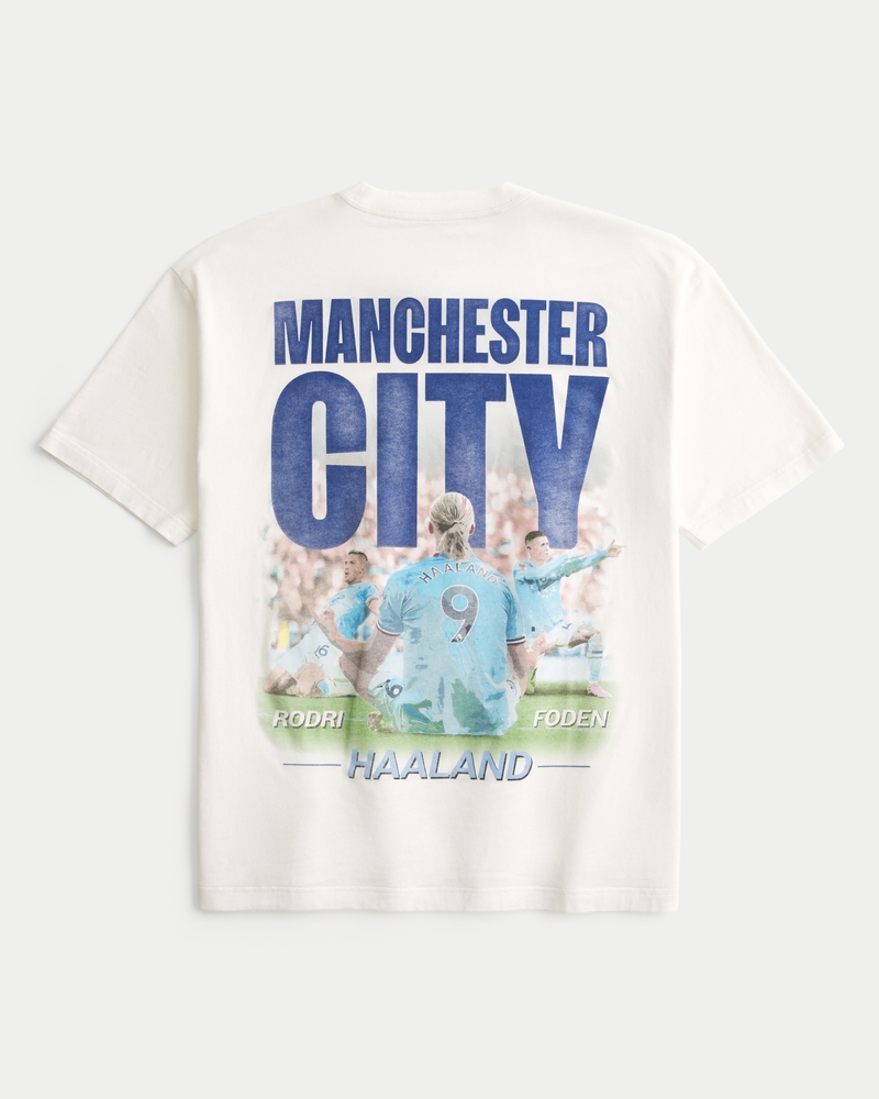 manchester city football club grafik-t-shirt