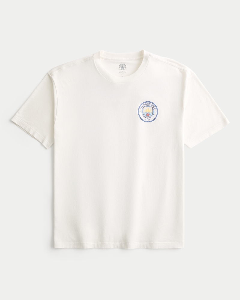 manchester city football club grafik-t-shirt