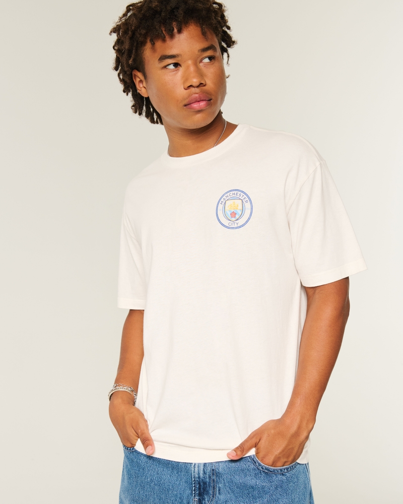manchester city football club grafik-t-shirt