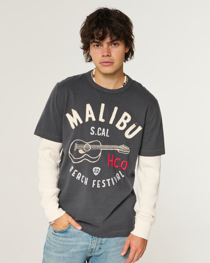 lagenlook-langarm-t-shirt mit wolfskopf-lounge-print
