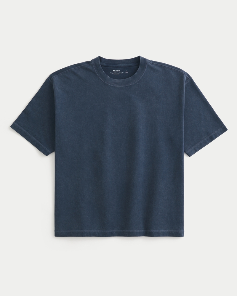 quadratisch geschnittenes kurzes robustes leopardenmuster-t-shirt mit rundhalsausschnitt