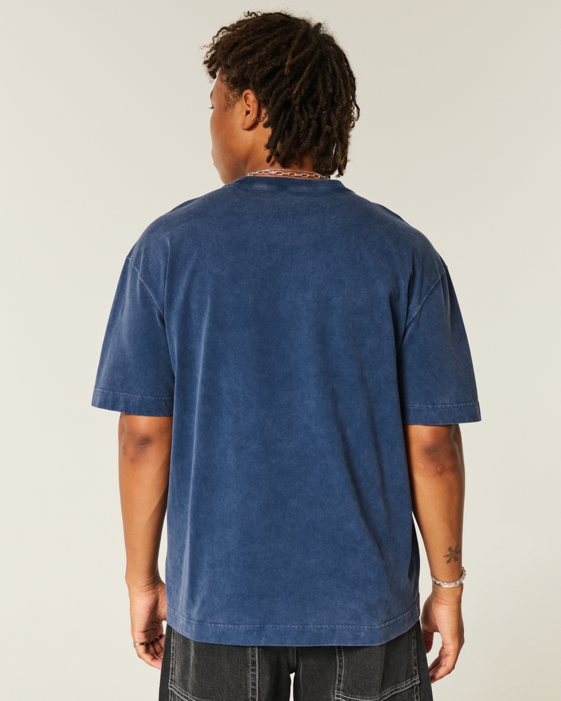 locker sitzendes grob gestricktes t-shirt mit rundhalsausschnitt und farbspritzer-effekt