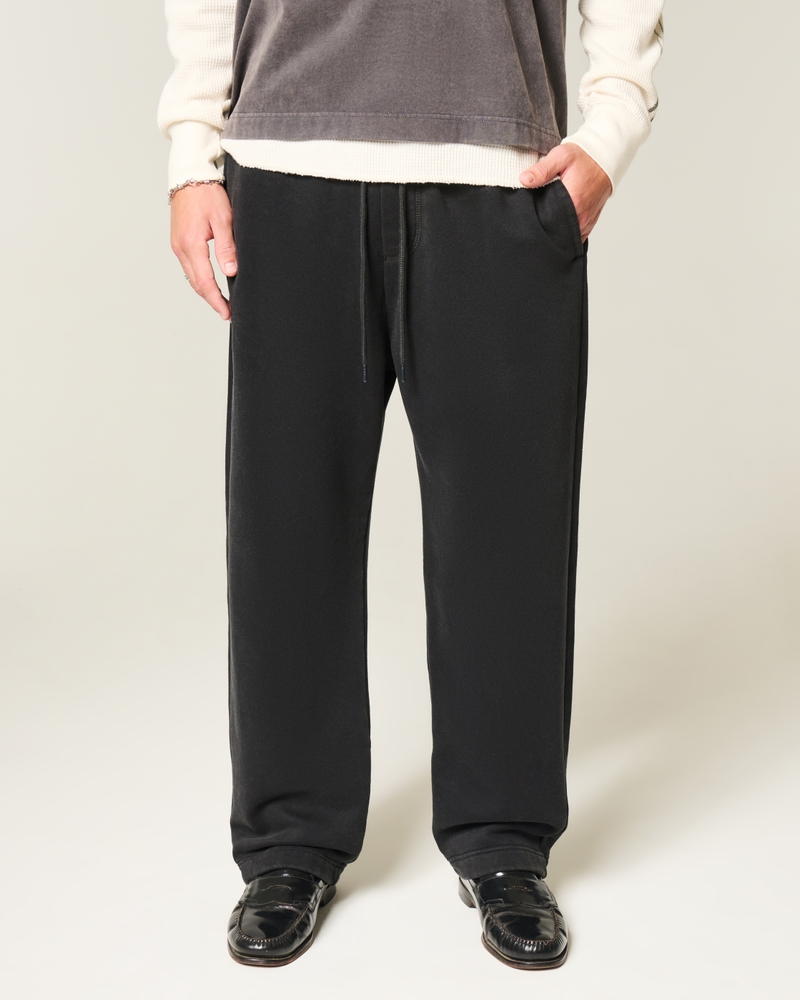 jogginghose mit sternenmuster und weitem bein