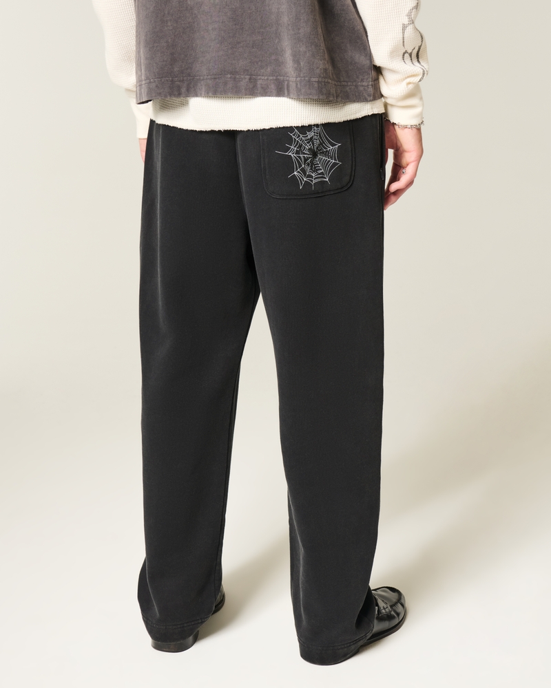 jogginghose mit sternenmuster und weitem bein