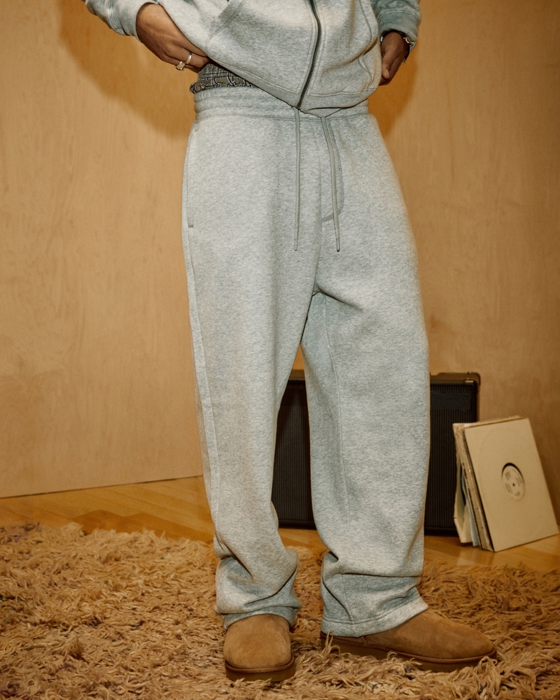 jogginghose mit sternenmuster und weitem bein