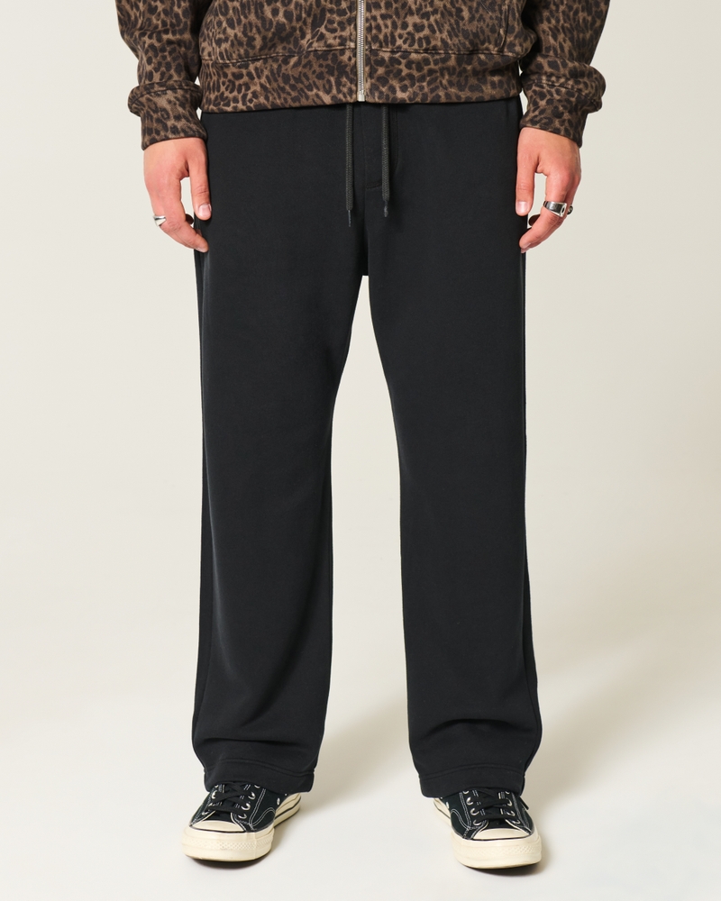 jogginghose mit sternenmuster und weitem bein