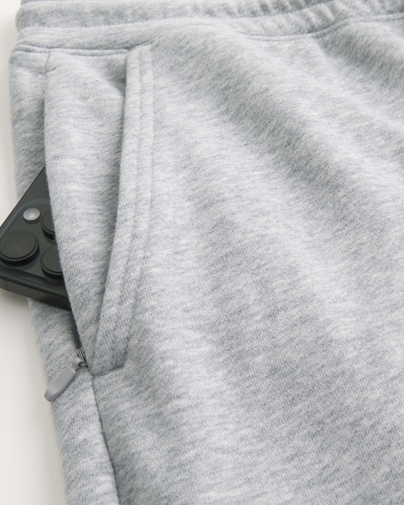 jogginghose aus frottee mit logoprint im taschenstil