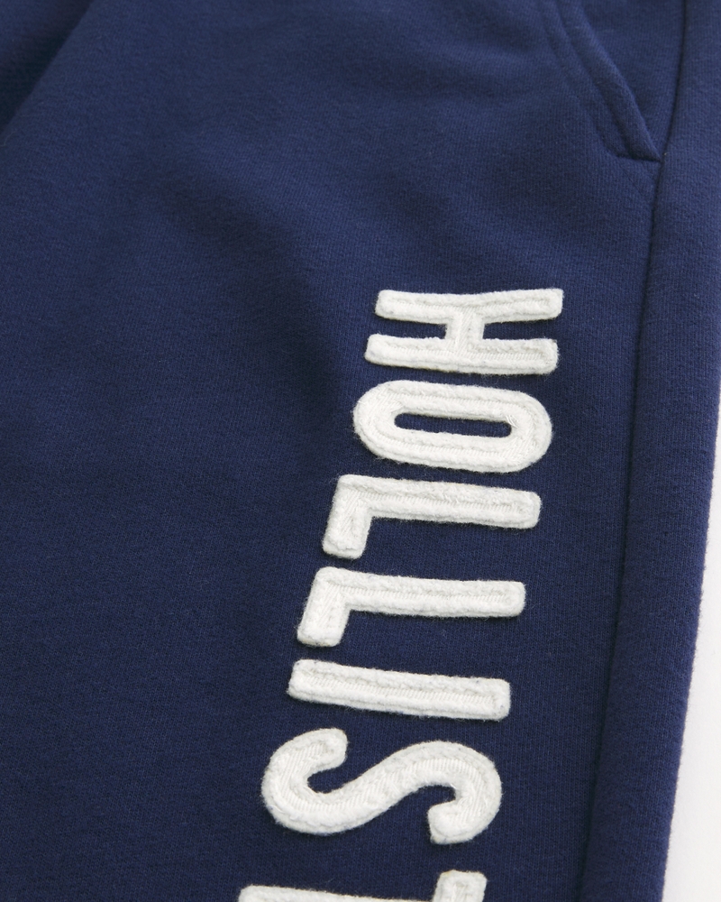 jogginghose aus frottee mit logoprint im taschenstil