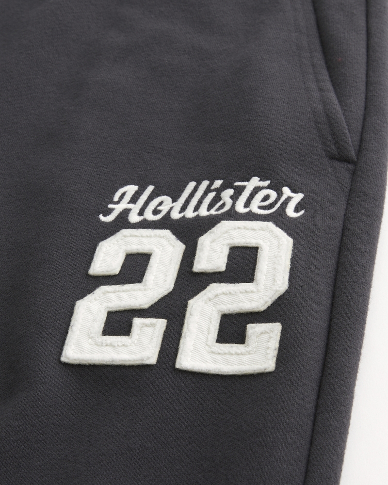 jogginghose aus frottee mit logoprint im taschenstil