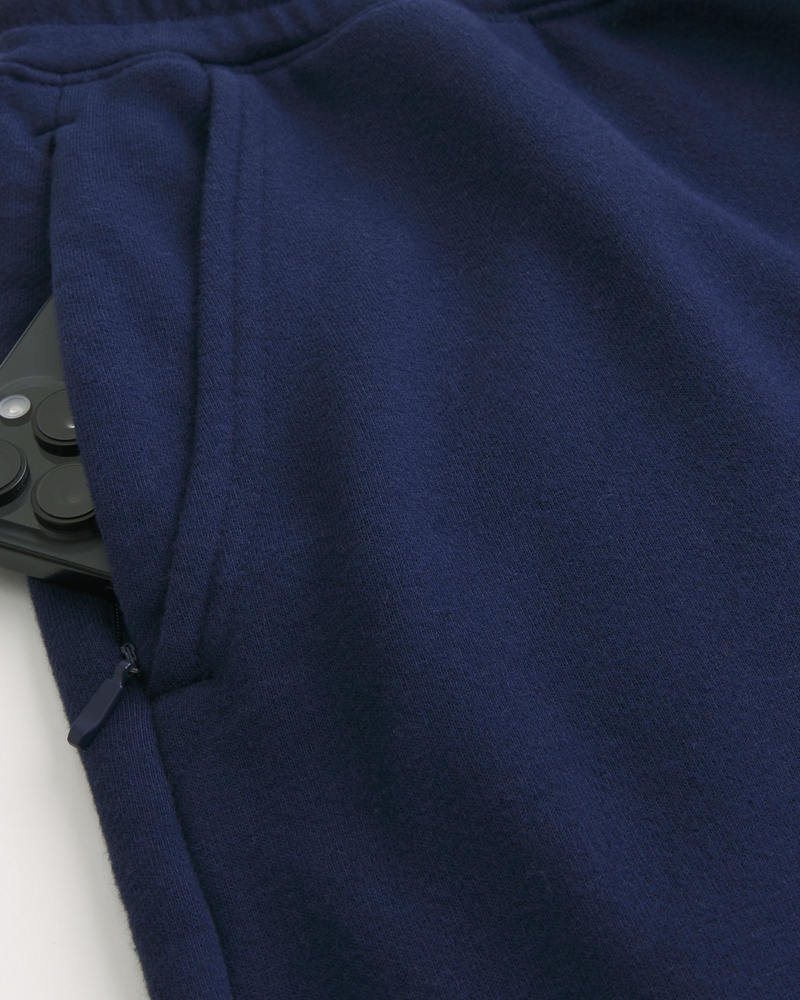jogginghose aus frottee mit logoprint im taschenstil