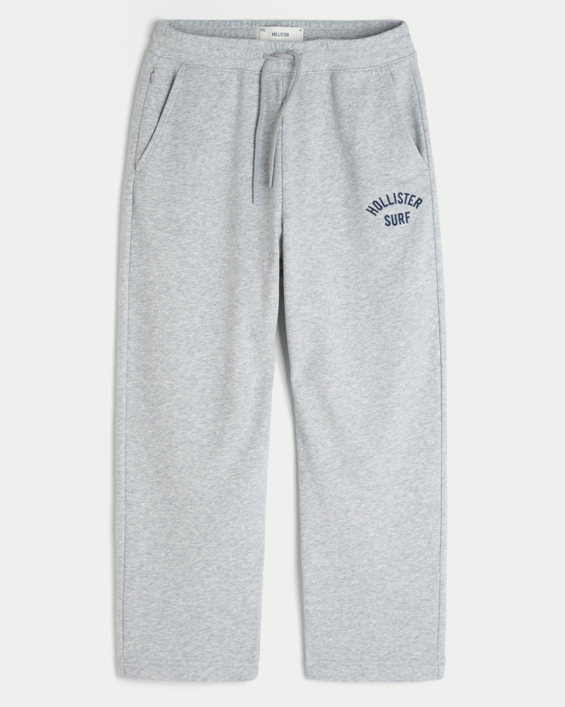 jogginghose aus frottee mit logoprint im taschenstil