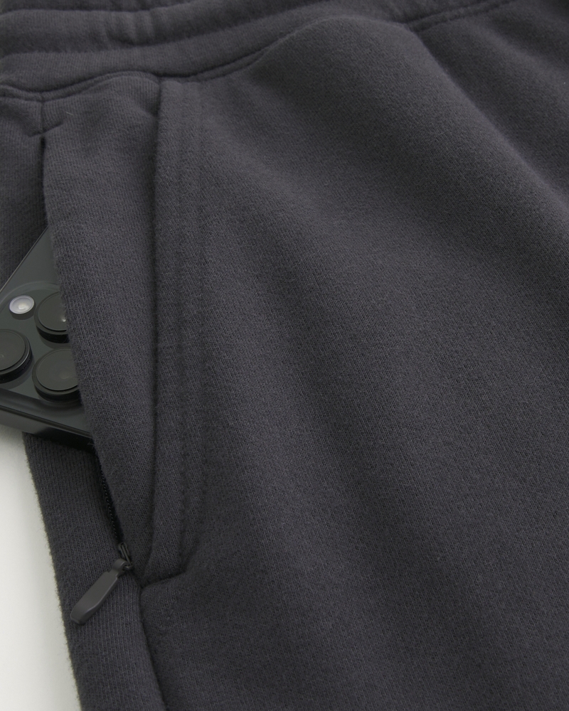 jogginghose aus frottee mit logoprint im taschenstil