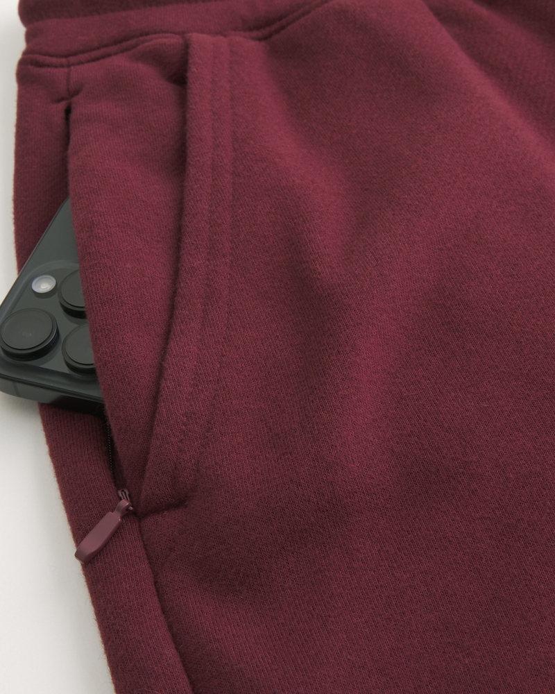 jogginghose aus frottee mit logoprint im taschenstil