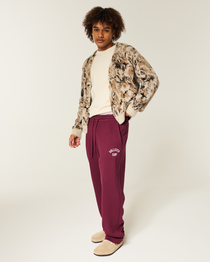jogginghose aus frottee mit logoprint im taschenstil