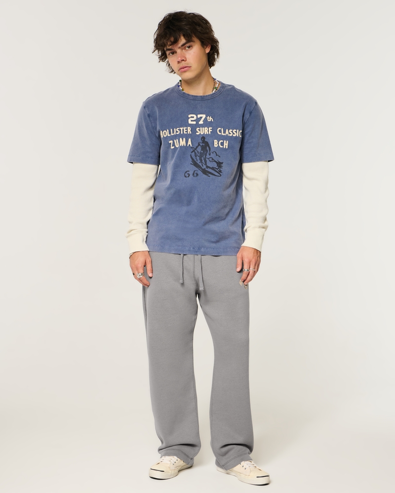 holiday vault release california print loose-fit sweatpants