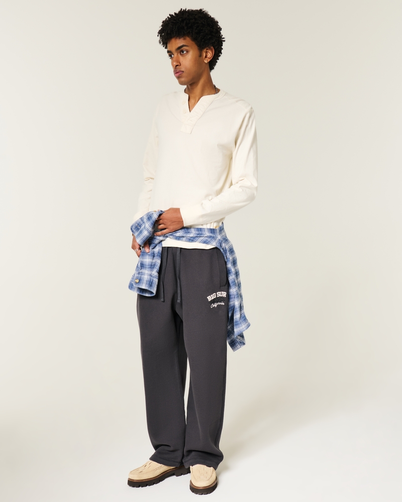 holiday vault release california print loose-fit sweatpants