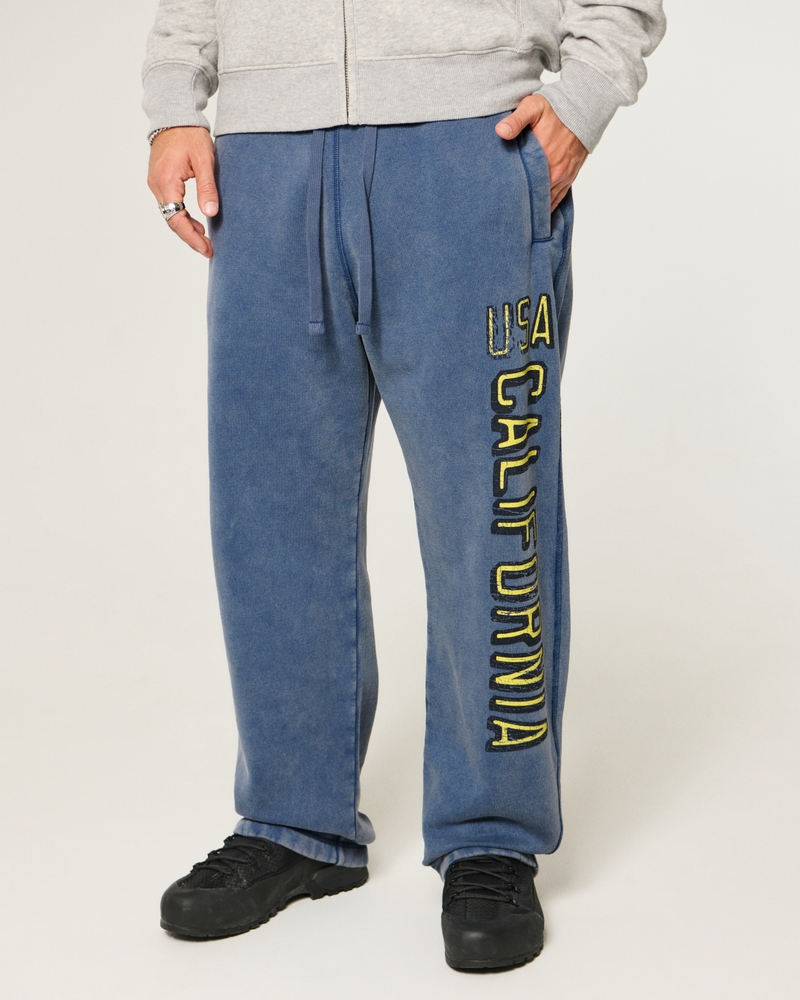 holiday vault release california print loose-fit sweatpants