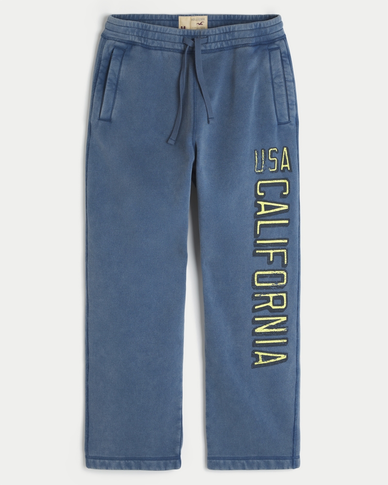 jogginghose mit taschen und big-sur-muster