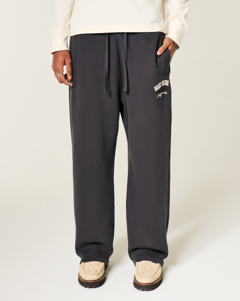 jogginghose mit taschen und big-sur-muster