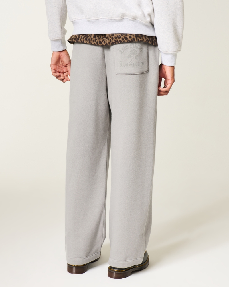 gemusterte extra-lockere jogginghose
