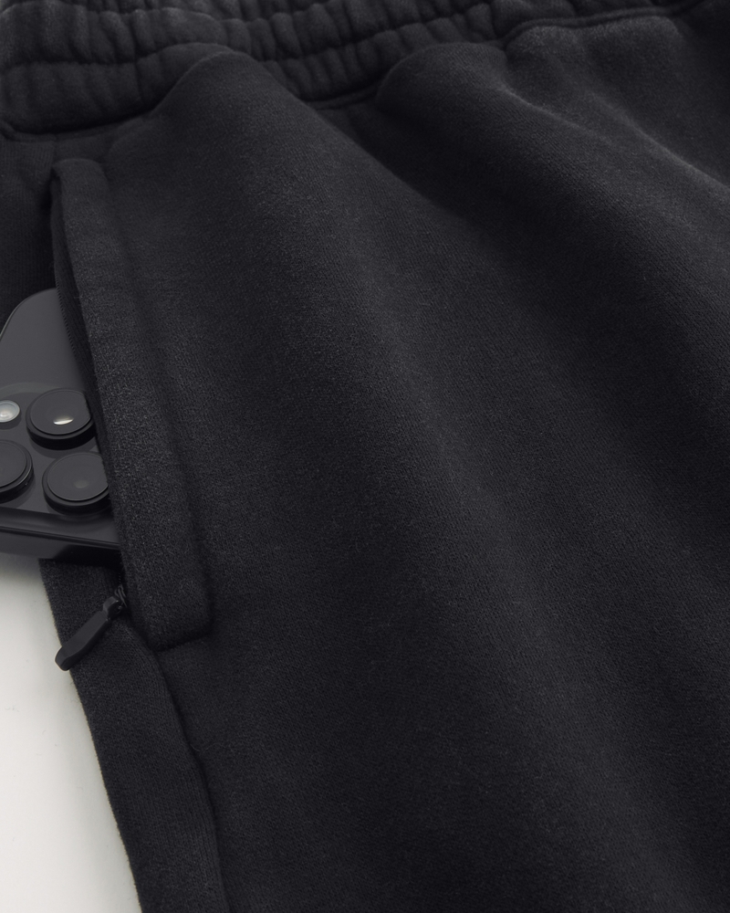 extra-weite jogginghose mit los-angeles-muster und gesäßtaschen