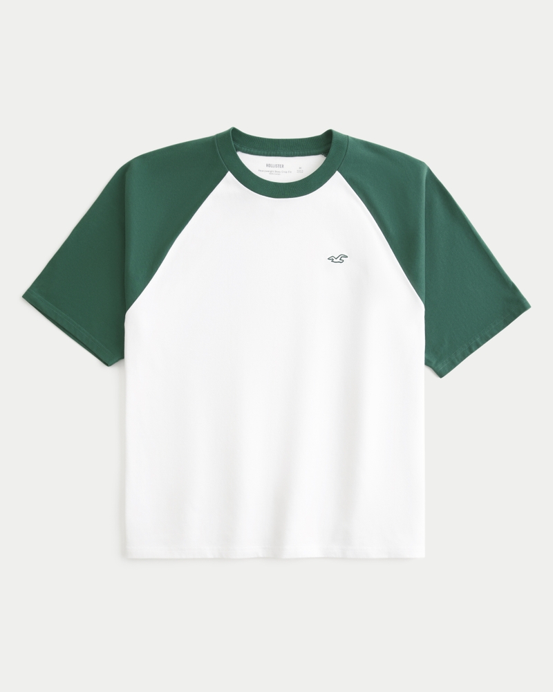 locker sitzendes kurzes schweres icon-t-shirt mit rundhalsausschnitt
